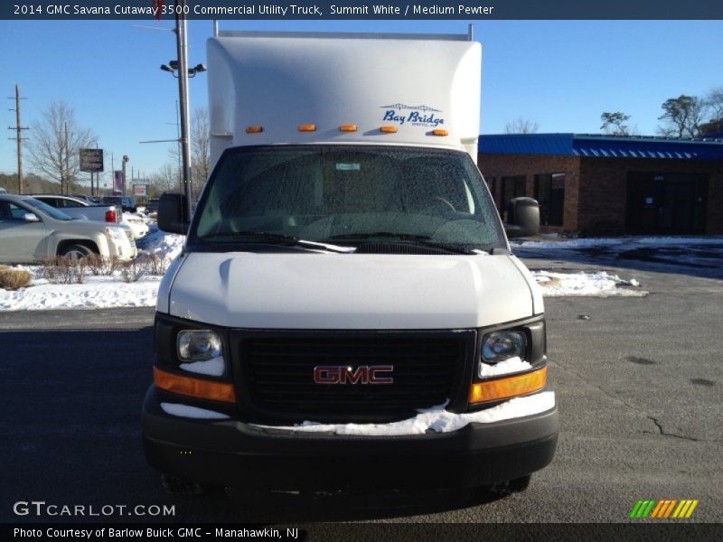 Summit White / Medium Pewter 2014 GMC Savana Cutaway 3500 Commercial Utility Truck