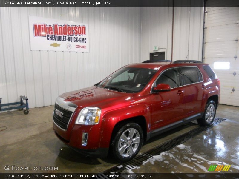 Crystal Red Tintcoat / Jet Black 2014 GMC Terrain SLT AWD