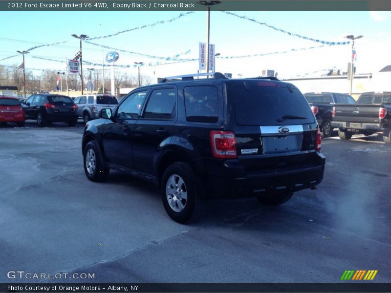 Ebony Black / Charcoal Black 2012 Ford Escape Limited V6 4WD