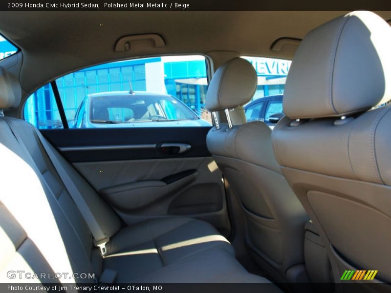 Polished Metal Metallic / Beige 2009 Honda Civic Hybrid Sedan