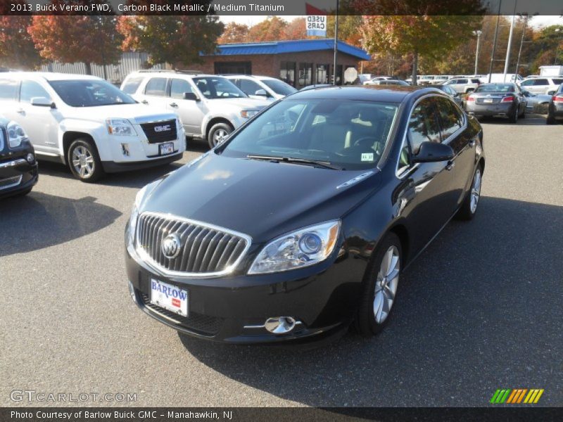 Carbon Black Metallic / Medium Titanium 2013 Buick Verano FWD