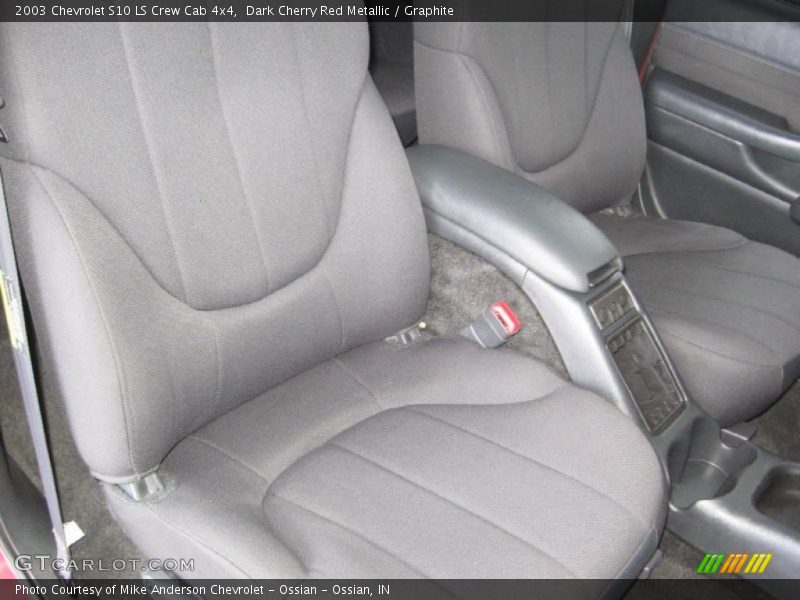 Dark Cherry Red Metallic / Graphite 2003 Chevrolet S10 LS Crew Cab 4x4