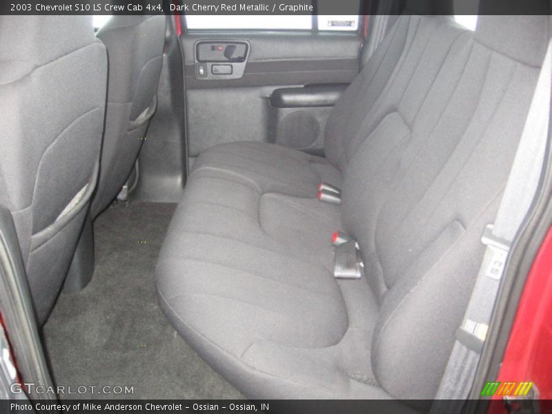 Dark Cherry Red Metallic / Graphite 2003 Chevrolet S10 LS Crew Cab 4x4