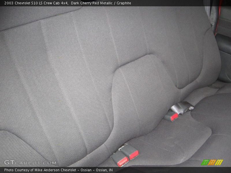 Dark Cherry Red Metallic / Graphite 2003 Chevrolet S10 LS Crew Cab 4x4