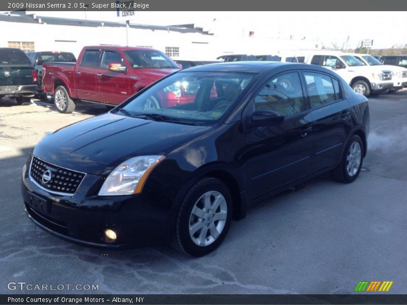 Super Black / Beige 2009 Nissan Sentra 2.0 SL