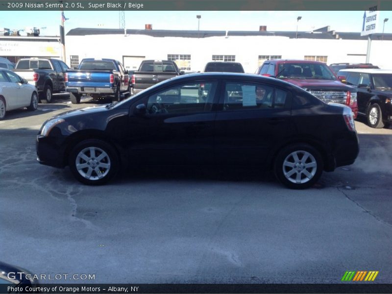 Super Black / Beige 2009 Nissan Sentra 2.0 SL