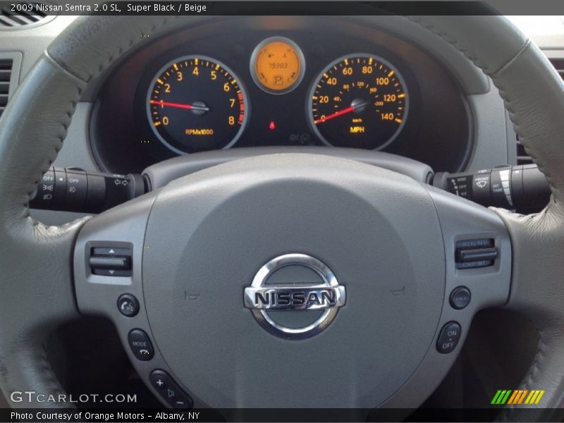 Super Black / Beige 2009 Nissan Sentra 2.0 SL