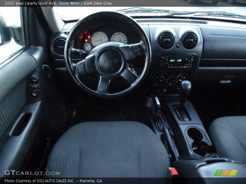 Stone White / Dark Slate Gray 2002 Jeep Liberty Sport 4x4