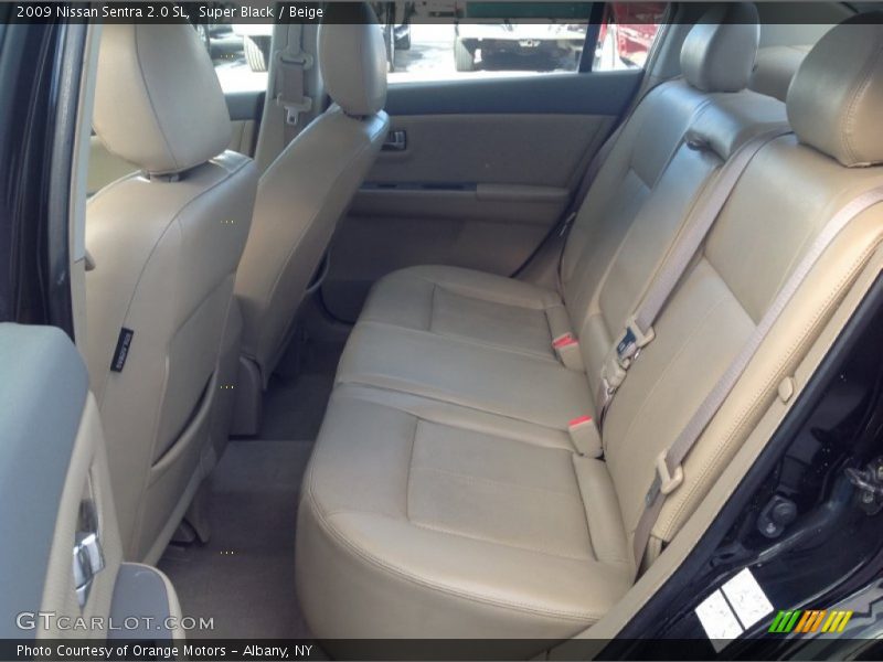 Super Black / Beige 2009 Nissan Sentra 2.0 SL