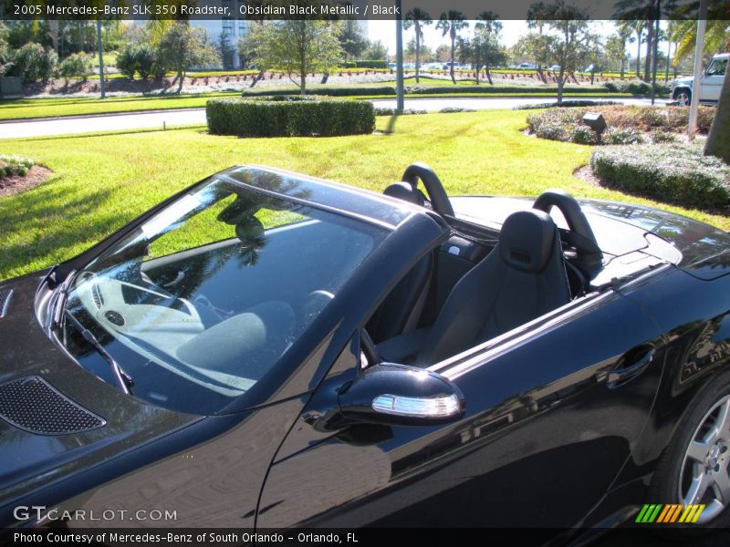 Obsidian Black Metallic / Black 2005 Mercedes-Benz SLK 350 Roadster