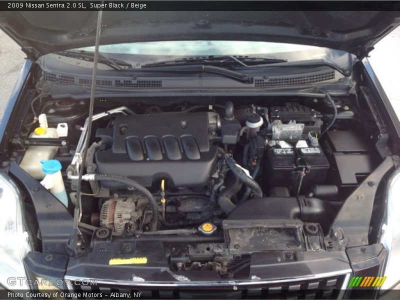 Super Black / Beige 2009 Nissan Sentra 2.0 SL