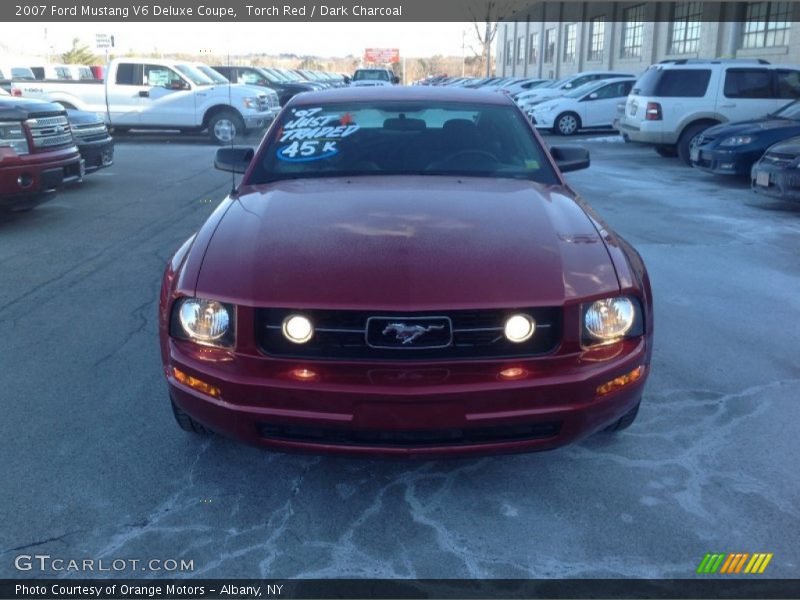 Torch Red / Dark Charcoal 2007 Ford Mustang V6 Deluxe Coupe