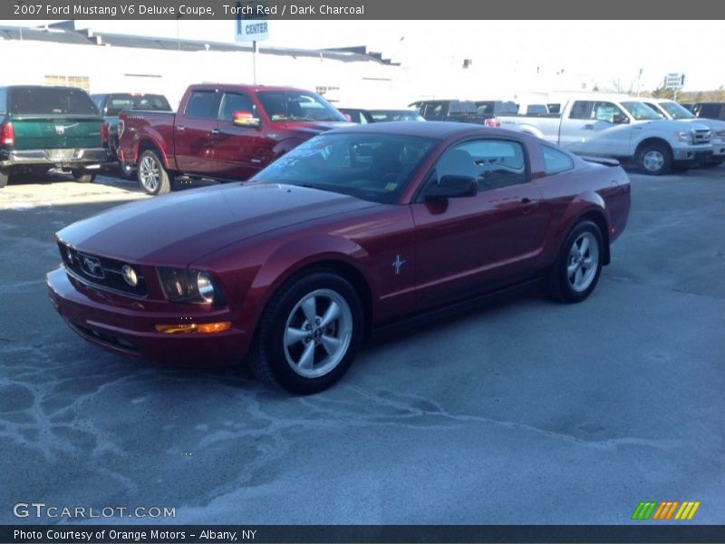 Torch Red / Dark Charcoal 2007 Ford Mustang V6 Deluxe Coupe