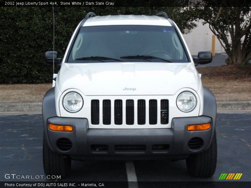 Stone White / Dark Slate Gray 2002 Jeep Liberty Sport 4x4