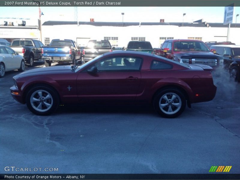 Torch Red / Dark Charcoal 2007 Ford Mustang V6 Deluxe Coupe