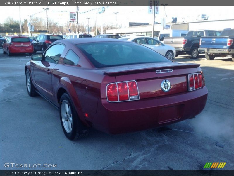 Torch Red / Dark Charcoal 2007 Ford Mustang V6 Deluxe Coupe