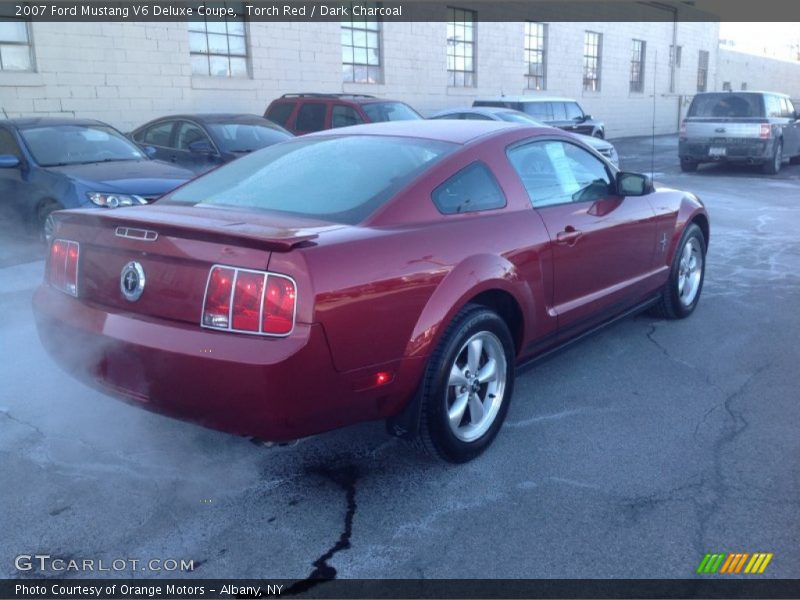Torch Red / Dark Charcoal 2007 Ford Mustang V6 Deluxe Coupe
