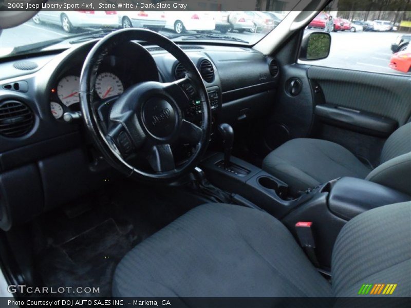 Stone White / Dark Slate Gray 2002 Jeep Liberty Sport 4x4