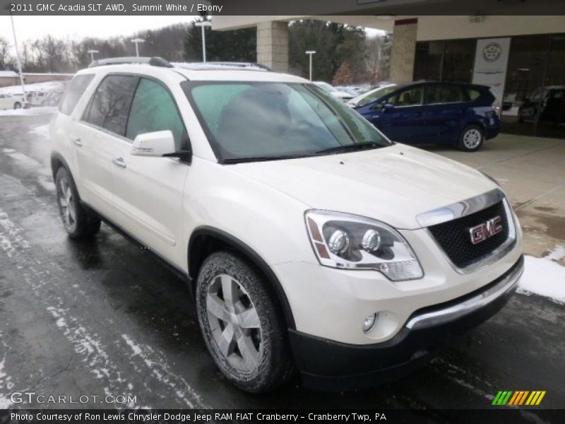Summit White / Ebony 2011 GMC Acadia SLT AWD