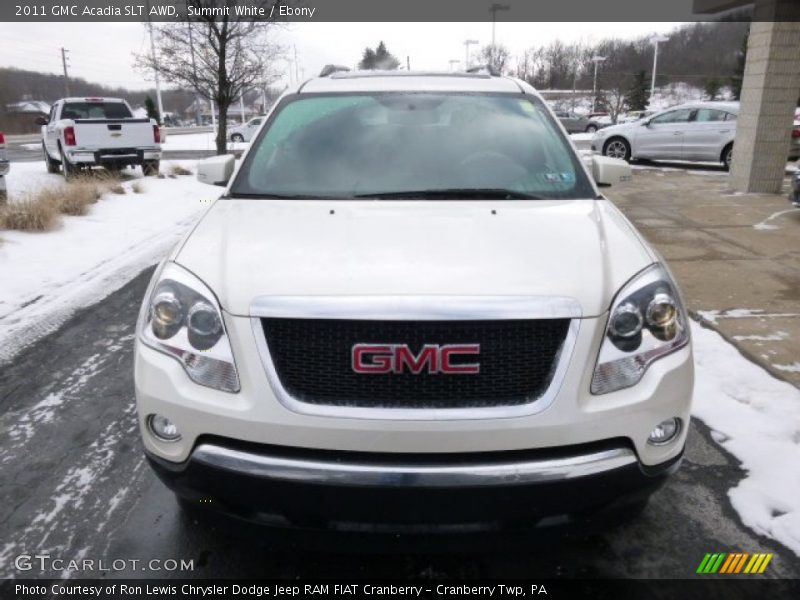 Summit White / Ebony 2011 GMC Acadia SLT AWD
