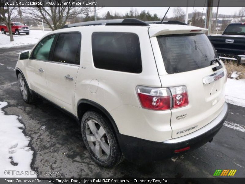Summit White / Ebony 2011 GMC Acadia SLT AWD