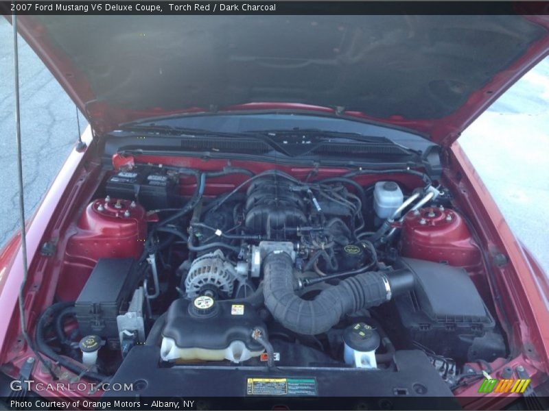 Torch Red / Dark Charcoal 2007 Ford Mustang V6 Deluxe Coupe