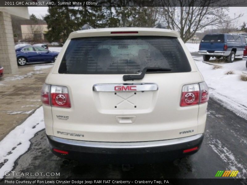 Summit White / Ebony 2011 GMC Acadia SLT AWD