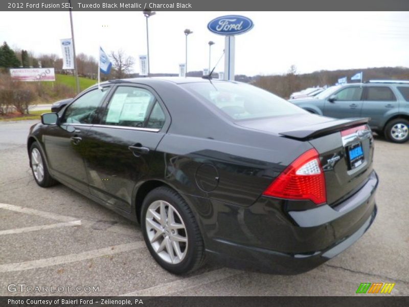 Tuxedo Black Metallic / Charcoal Black 2012 Ford Fusion SEL
