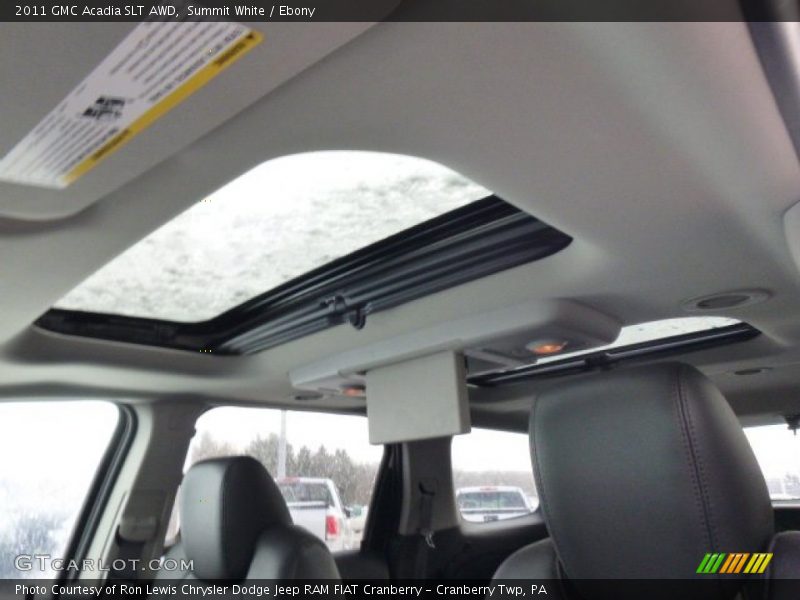 Summit White / Ebony 2011 GMC Acadia SLT AWD