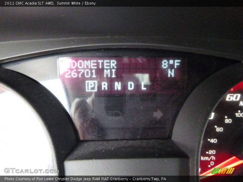 Summit White / Ebony 2011 GMC Acadia SLT AWD
