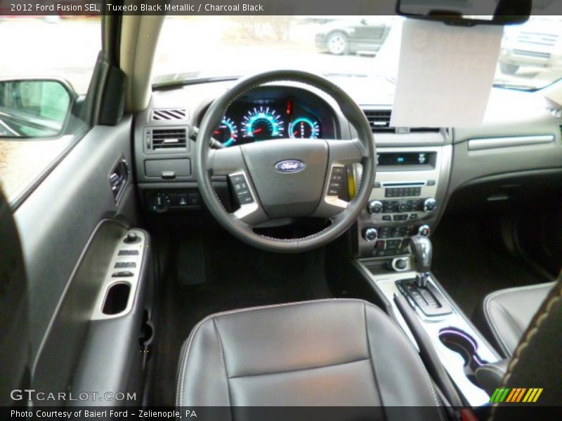 Tuxedo Black Metallic / Charcoal Black 2012 Ford Fusion SEL