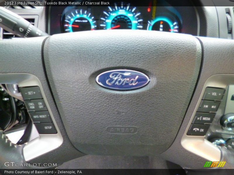 Tuxedo Black Metallic / Charcoal Black 2012 Ford Fusion SEL