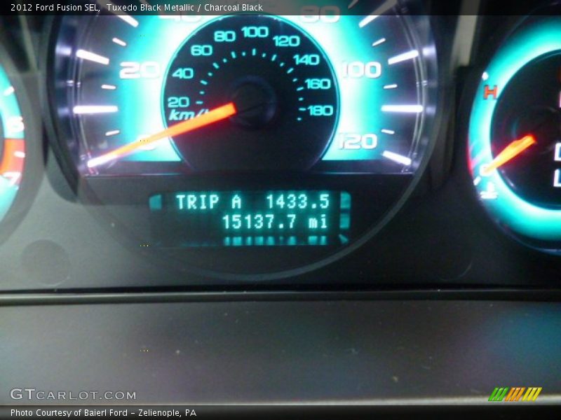 Tuxedo Black Metallic / Charcoal Black 2012 Ford Fusion SEL