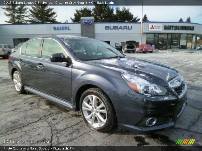 Graphite Gray Metallic / Off Black Leather 2013 Subaru Legacy 2.5i Limited