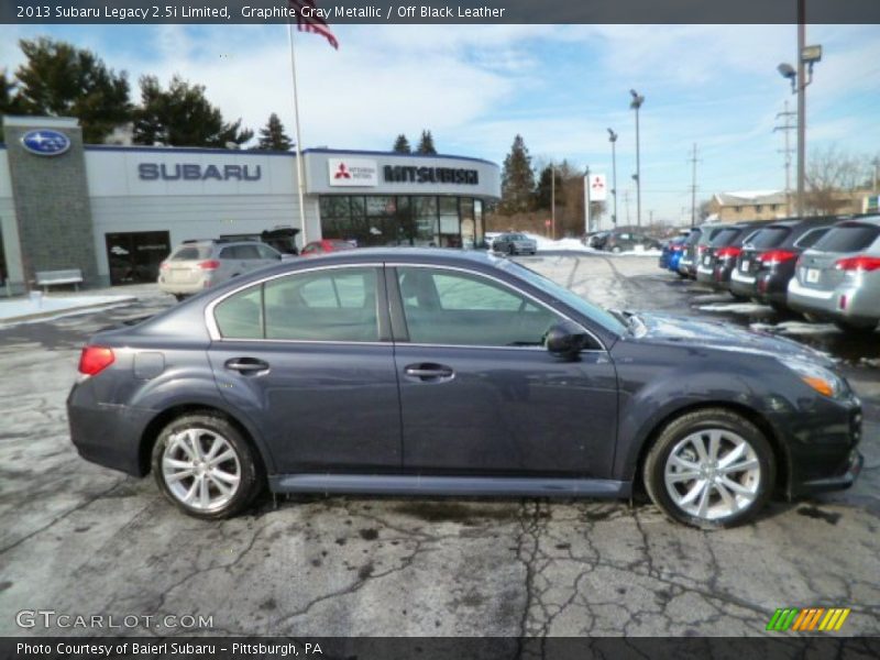 Graphite Gray Metallic / Off Black Leather 2013 Subaru Legacy 2.5i Limited