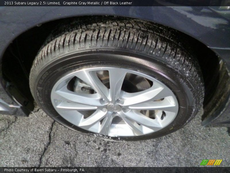 Graphite Gray Metallic / Off Black Leather 2013 Subaru Legacy 2.5i Limited