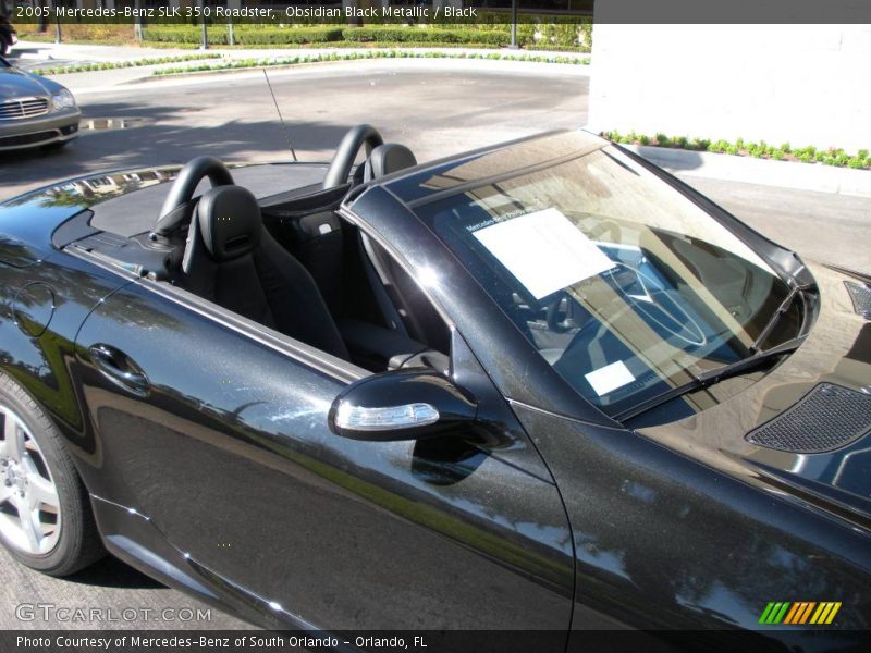 Obsidian Black Metallic / Black 2005 Mercedes-Benz SLK 350 Roadster