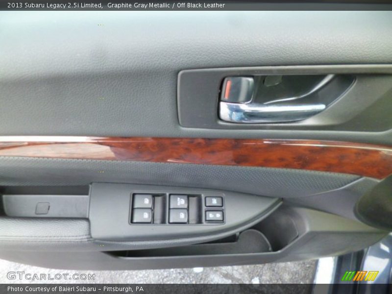 Graphite Gray Metallic / Off Black Leather 2013 Subaru Legacy 2.5i Limited