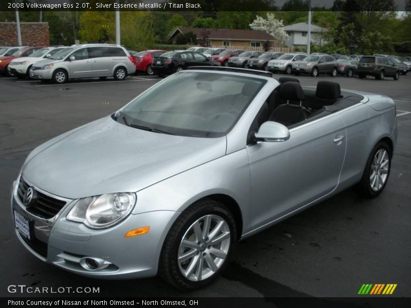 Silver Essence Metallic / Titan Black 2008 Volkswagen Eos 2.0T