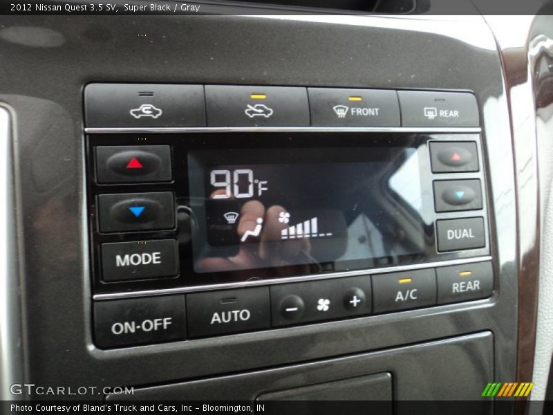 Super Black / Gray 2012 Nissan Quest 3.5 SV