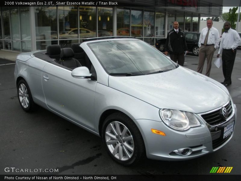Silver Essence Metallic / Titan Black 2008 Volkswagen Eos 2.0T