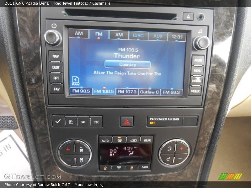 Red Jewel Tintcoat / Cashmere 2011 GMC Acadia Denali