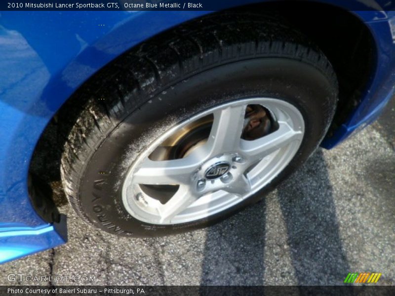 Octane Blue Metallic / Black 2010 Mitsubishi Lancer Sportback GTS