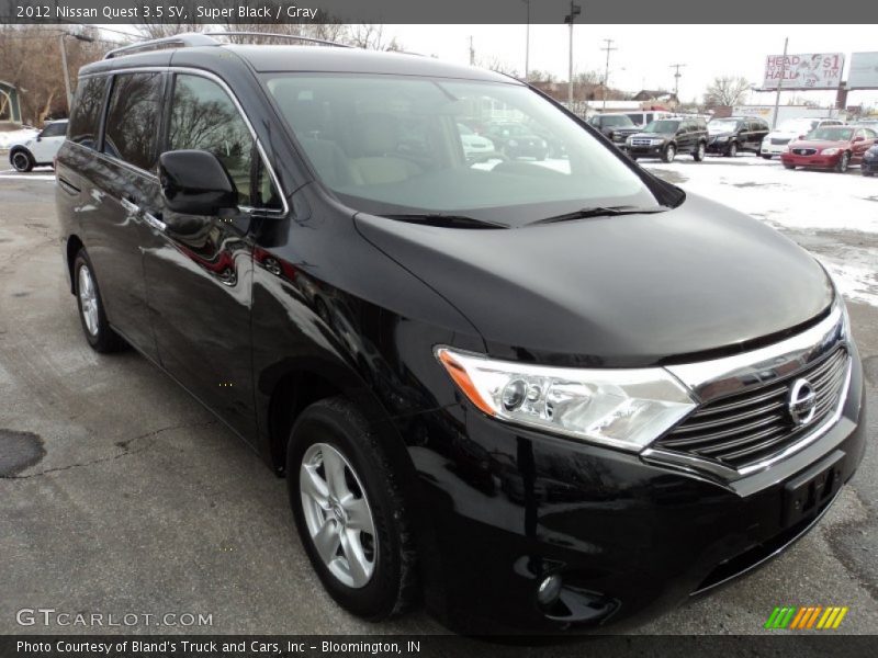 Super Black / Gray 2012 Nissan Quest 3.5 SV