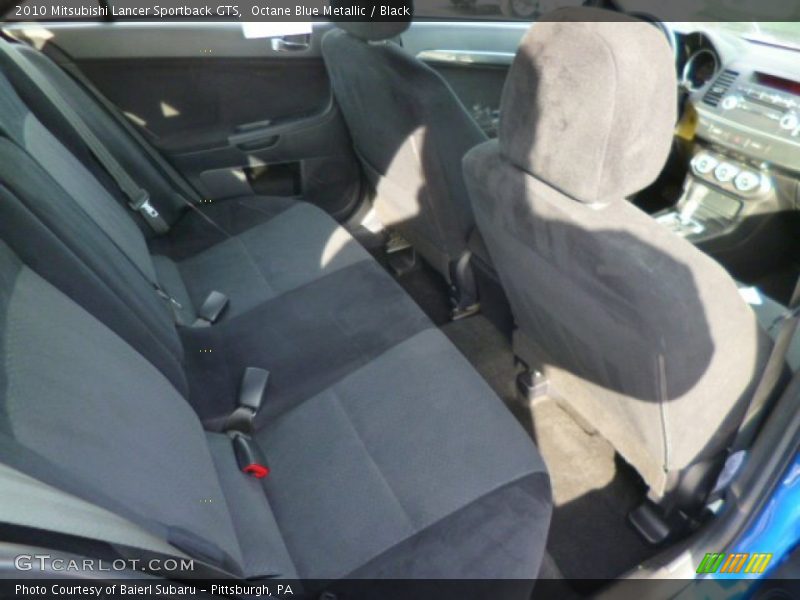 Octane Blue Metallic / Black 2010 Mitsubishi Lancer Sportback GTS
