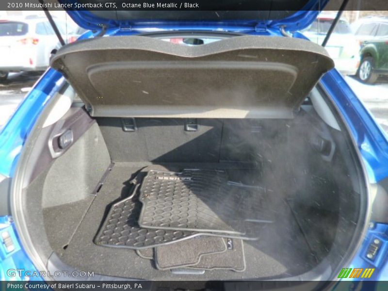 Octane Blue Metallic / Black 2010 Mitsubishi Lancer Sportback GTS