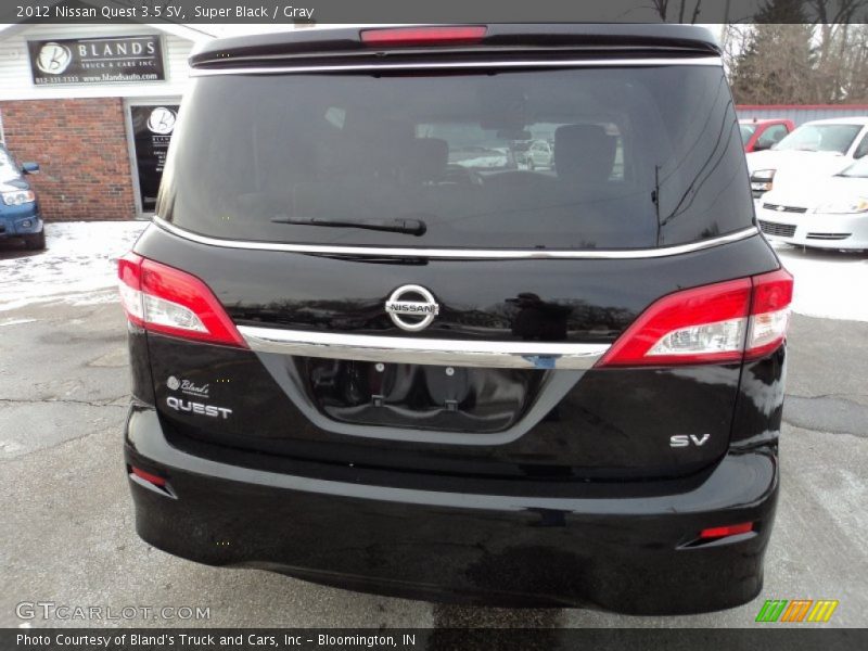 Super Black / Gray 2012 Nissan Quest 3.5 SV