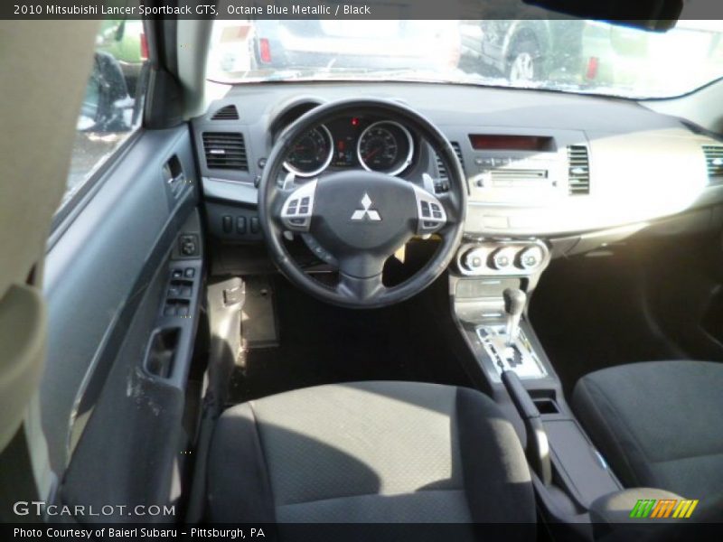 Octane Blue Metallic / Black 2010 Mitsubishi Lancer Sportback GTS