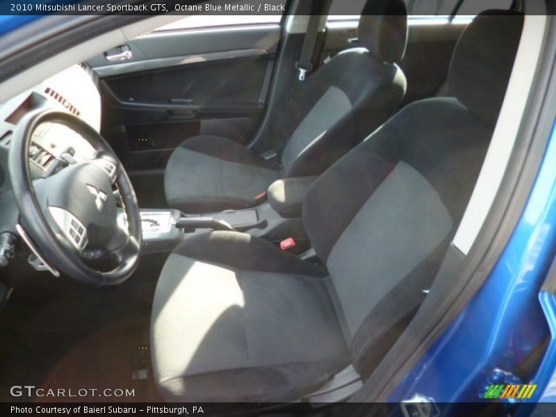 Octane Blue Metallic / Black 2010 Mitsubishi Lancer Sportback GTS