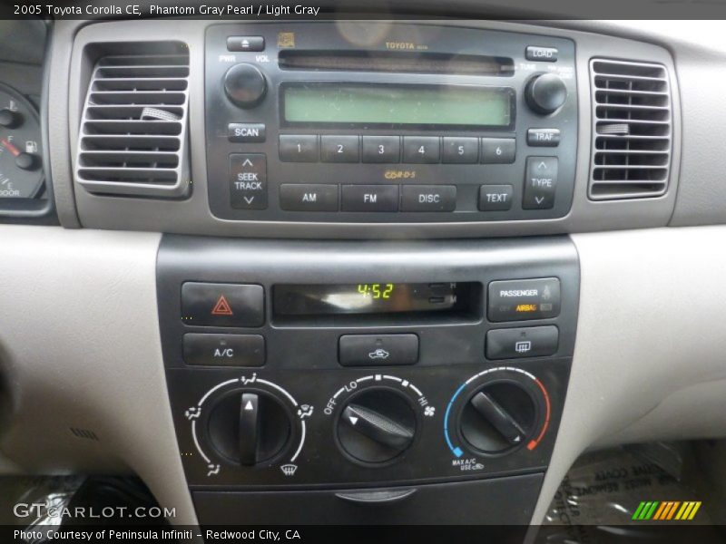 Phantom Gray Pearl / Light Gray 2005 Toyota Corolla CE
